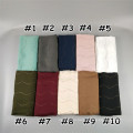 Newest hijab plain pashmina muslim scarf rhinestone women cotton viscose Gilter Hijab scarf